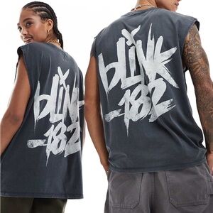 ASOS UNISEX Sleeveless Graphic Shirt - Dark Gray